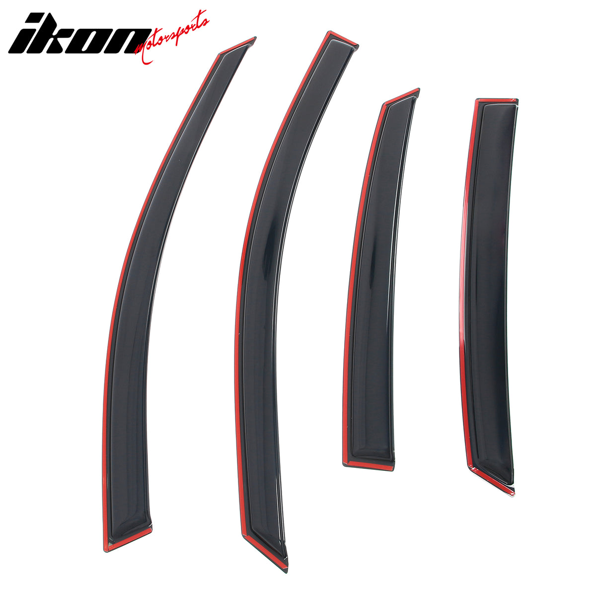 Fits 13-18 Nissan Altima Sedan 4PCS Window Visor Acrylic Deflectors - In-Channel