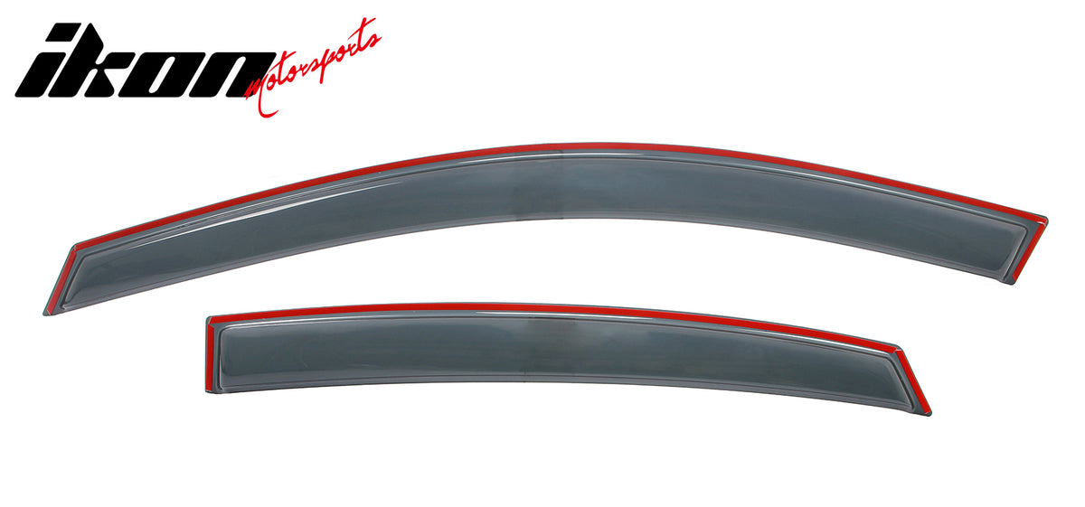 Fits 13-18 Nissan Altima Sedan 4PCS Window Visor Acrylic Deflectors - In-Channel