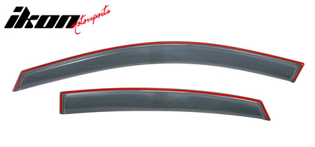 Fits 13-18 Nissan Altima Sedan 4PCS Window Visor Acrylic Deflectors - In-Channel