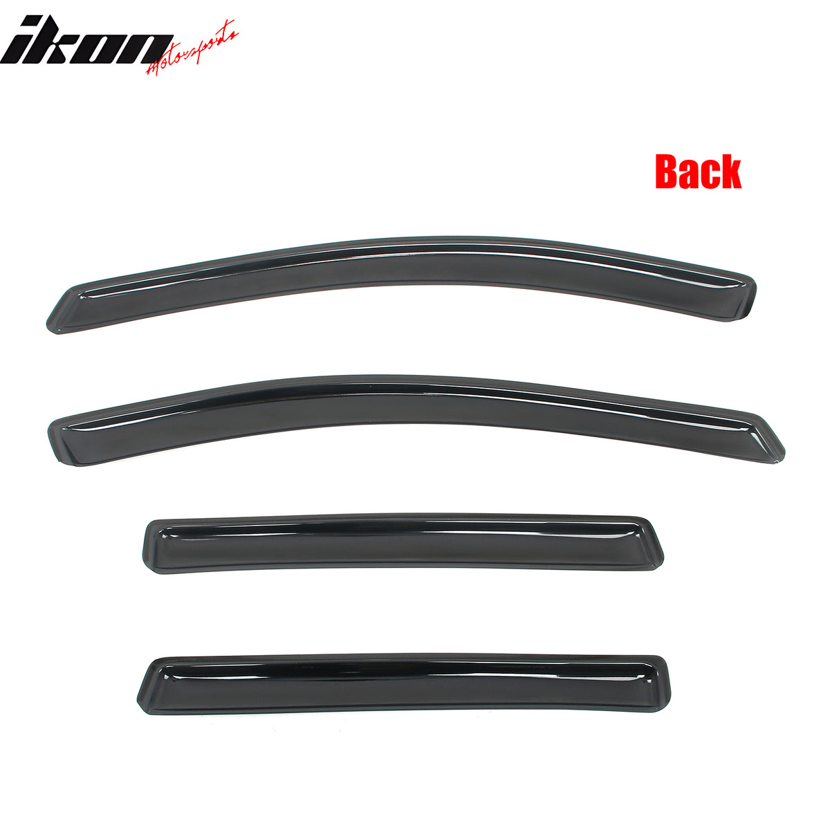 Fits 13-19 Ford Escape Window Visors In Channel Acrylic Side Rain Sun Deflectors