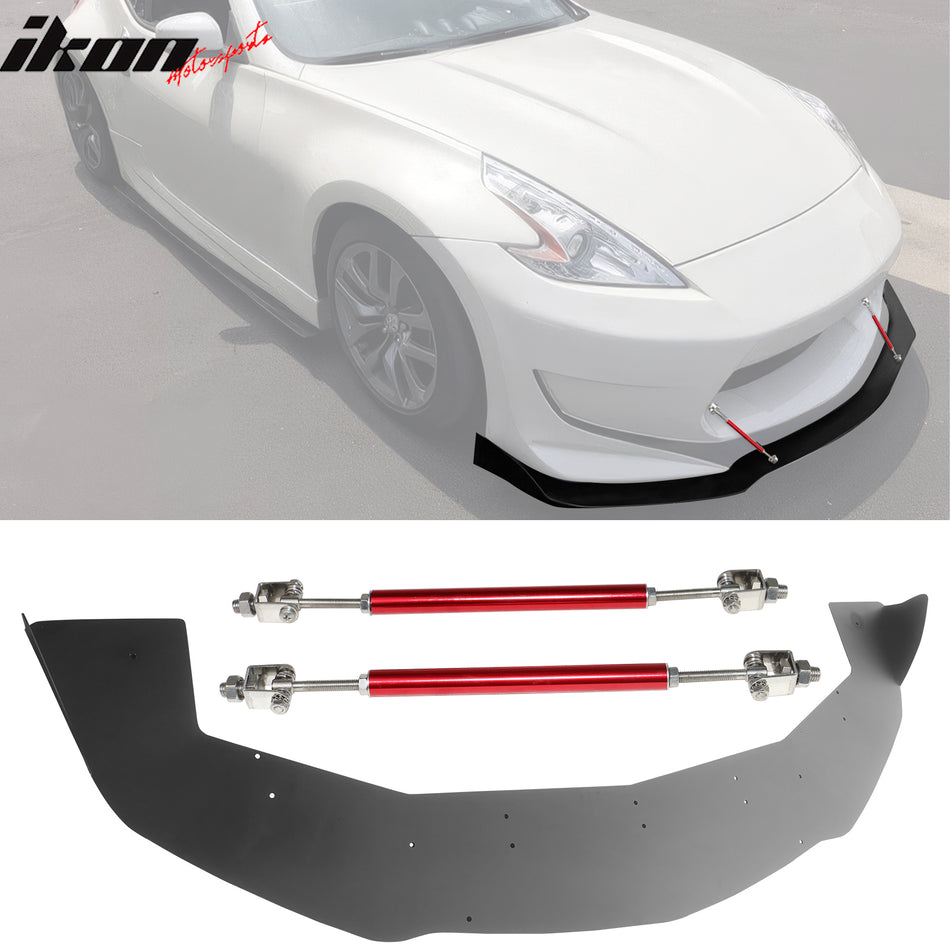 2013-2020 Nissan 370Z 2DR Amuse Front Lip Red Strut Rods Aluminum