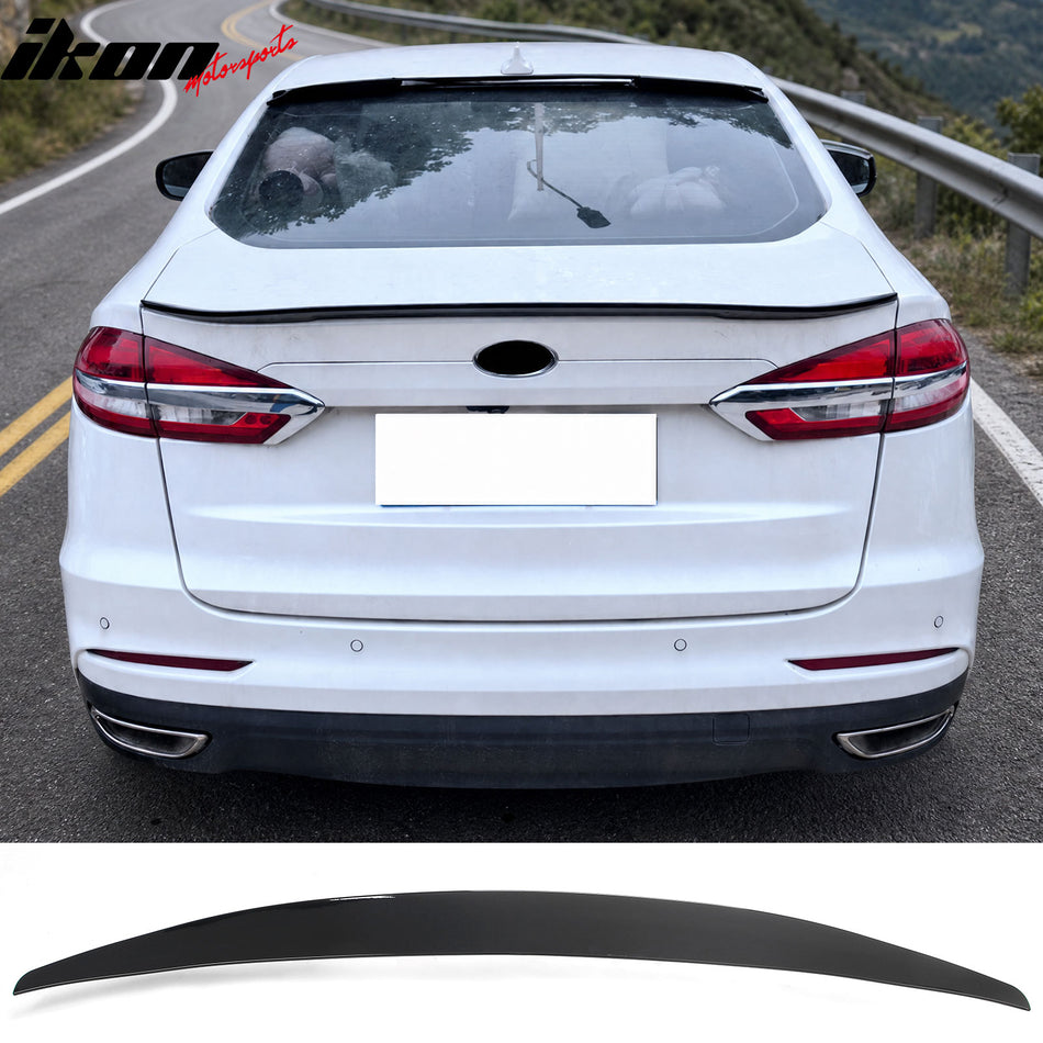 2013-2020 Ford Fusion Trunk Spoiler MP Style Gloss Black ABS Rear Trunk Lid Spoiler Wing Lip