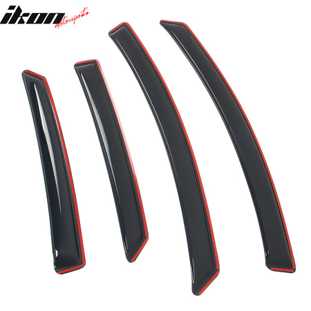 Fits 13-20 Ford Fusion In-Channel Window Visors Acrylic Rain Deflectors 4PCS Set