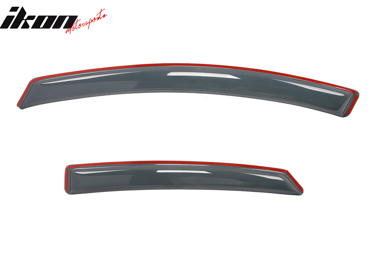 Fits 13-20 Ford Fusion In-Channel Window Visors Acrylic Rain Deflectors 4PCS Set