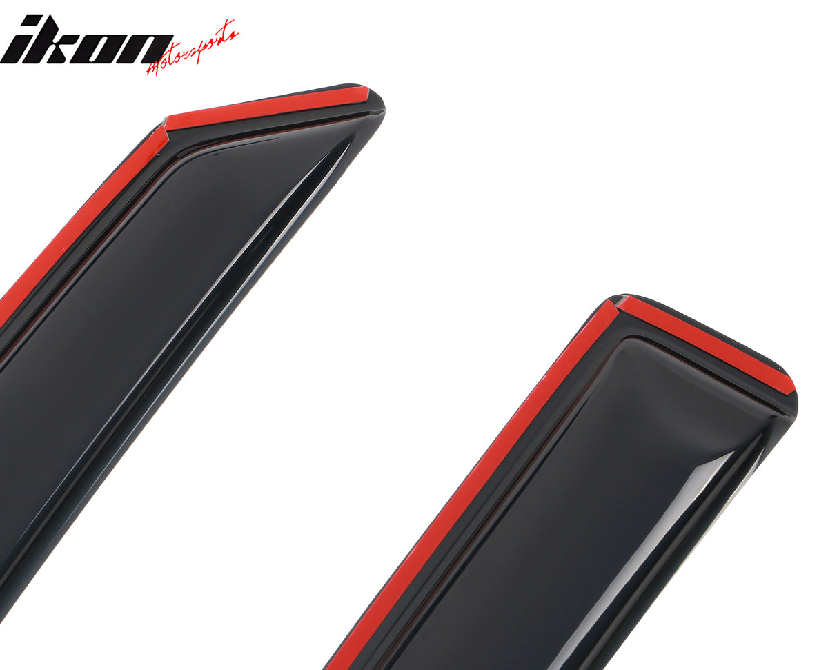 Fits 13-20 Ford Fusion In-Channel Window Visors Acrylic Rain Deflectors 4PCS Set