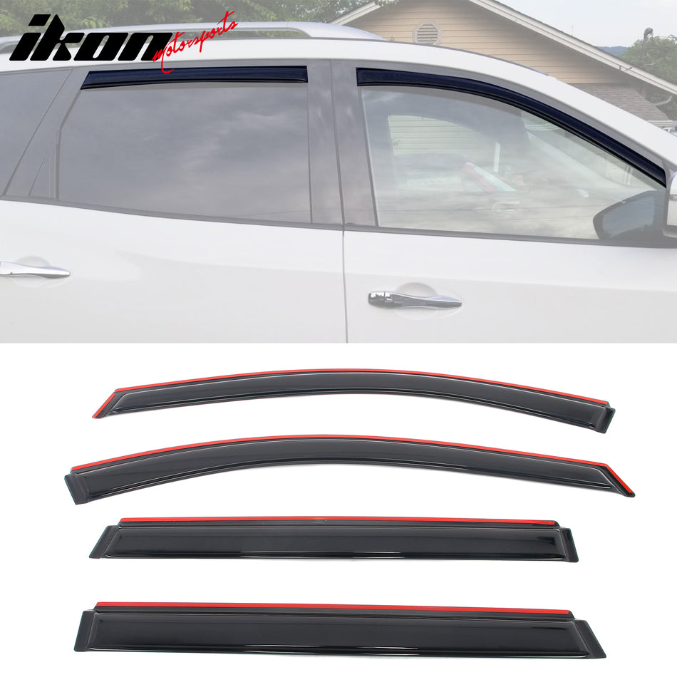 2013-2020 Nissan Pathfinder 4PC In-Channel Side Window Visor Deflector