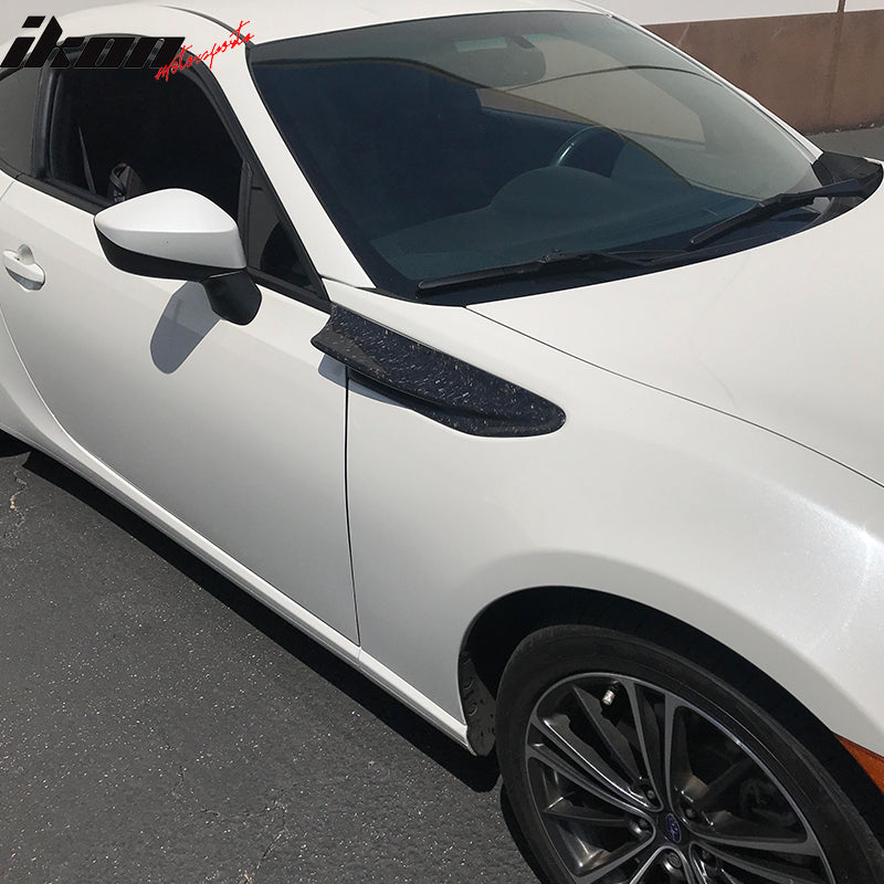 Fits 13-20 Scion FRS/Subaru BRZ/Toyota 86 Fender Cover Matte Forged Carbon Fiber