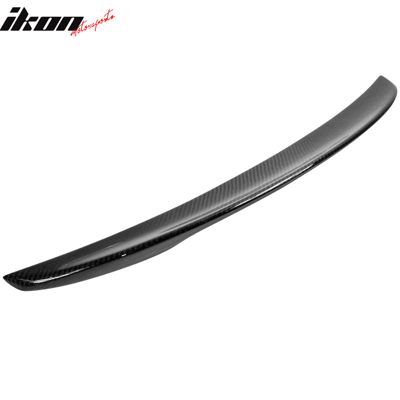 Ikon Motorsports Trunk Spoiler Compatible With 2013-2020 Scion FR-S/Subaru BRZ/Toyota 86, Performance Style Rear Deck Lid Real Carbon Fiber Tail Boot Trim