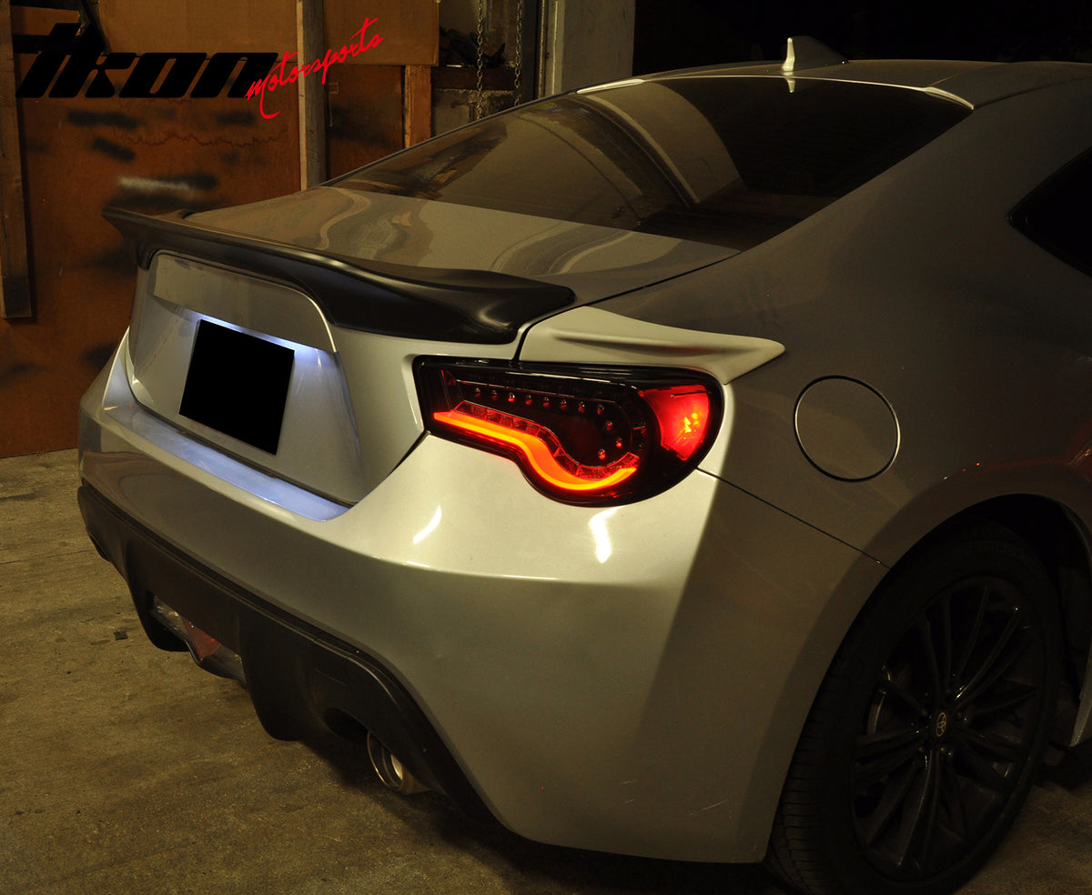 Fits 13-20 Scion FR-S Subaru BRZ Toyota 86 TRD Style Unpainted Trunk Spoiler Lip