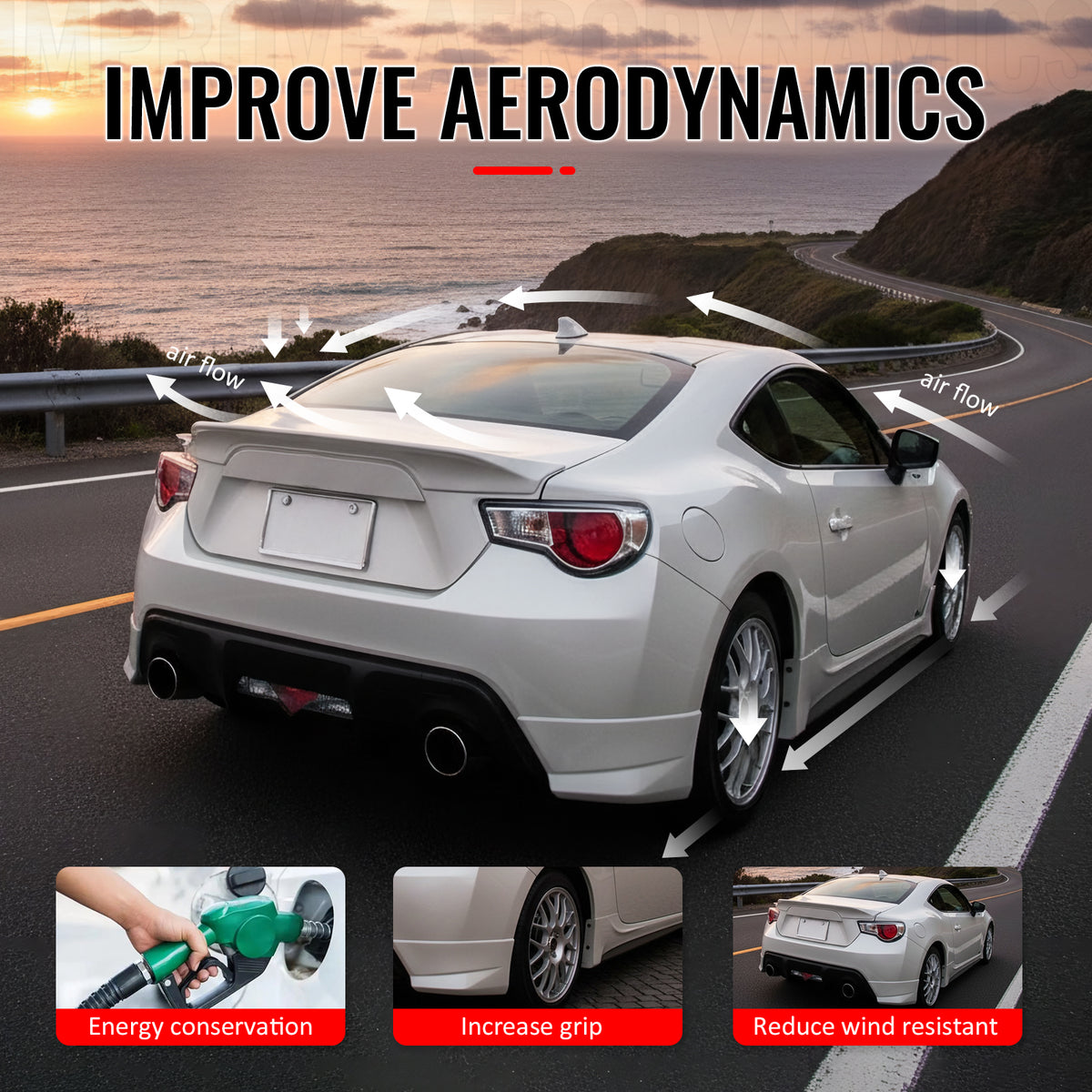 For 13-20 Scion FRS/Subaru BRZ/Toyota 86 TRD Style Trunk Spoiler Matte Black ABS