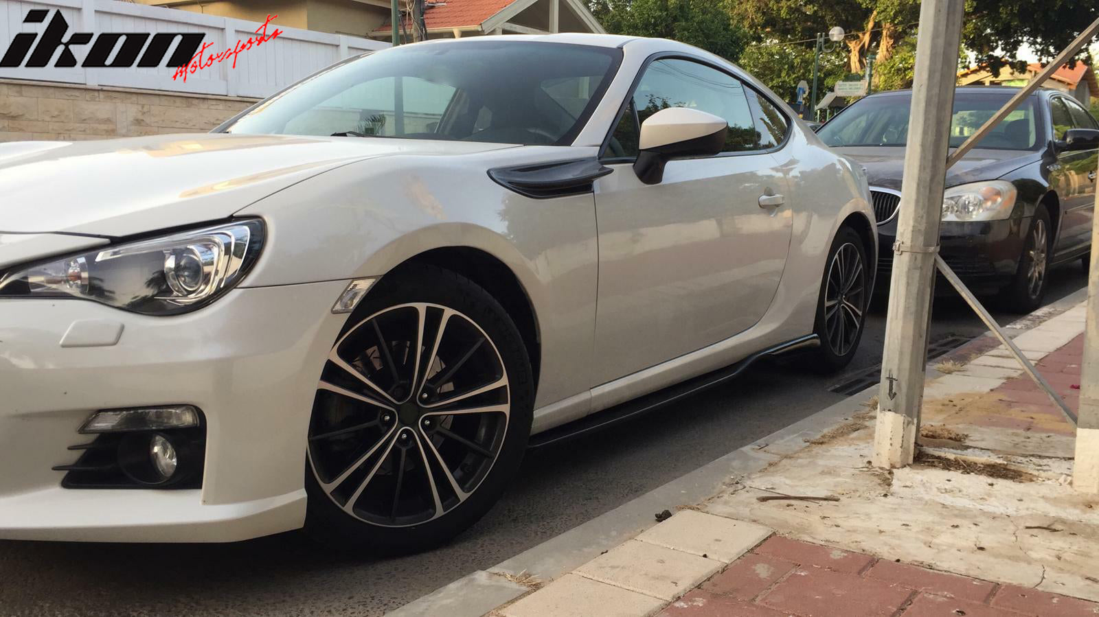 IKON MOTORSPORTS, Side Skirts Compatible With 2013-2016 Scion FR-S