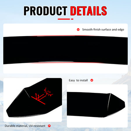 Fits 13-20 Toyota 86 BRZ FR-S IKON V3 Gloss Black Rear Window Roof Spoiler ABS