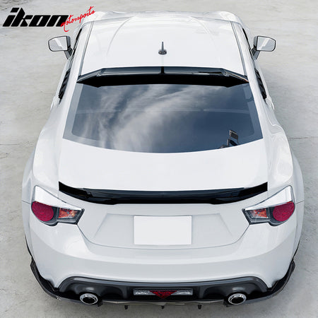 Fits 13-20 Toyota 86 BRZ FR-S IKON V3 Gloss Black Rear Window Roof Spoiler ABS