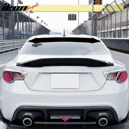 Fits 13-20 Toyota 86 BRZ FR-S IKON V3 Gloss Black Rear Window Roof Spoiler ABS