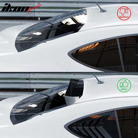 Fits 13-20 Toyota 86 BRZ FR-S IKON V3 Gloss Black Rear Window Roof Spoiler ABS