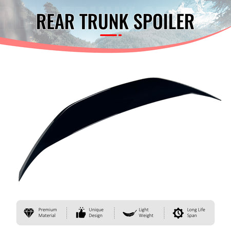 Fits 13-20 BRZ Scion FR-S 86 Duckbill Style Gloss Black Trunk Spoiler Wing ABS
