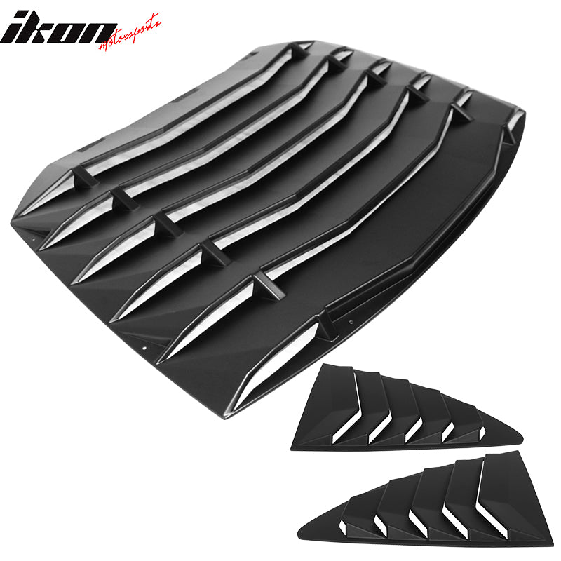 IKON MOTORSPORTS Rear Window Louver For Scion FR-S / Subaru BRZ / Toyota 86 2013-2020