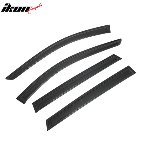 Fits 14-21 Infiniti QX60& 2013 JX35 4PCS Window Visors Smoke Acrylic Rain Shade