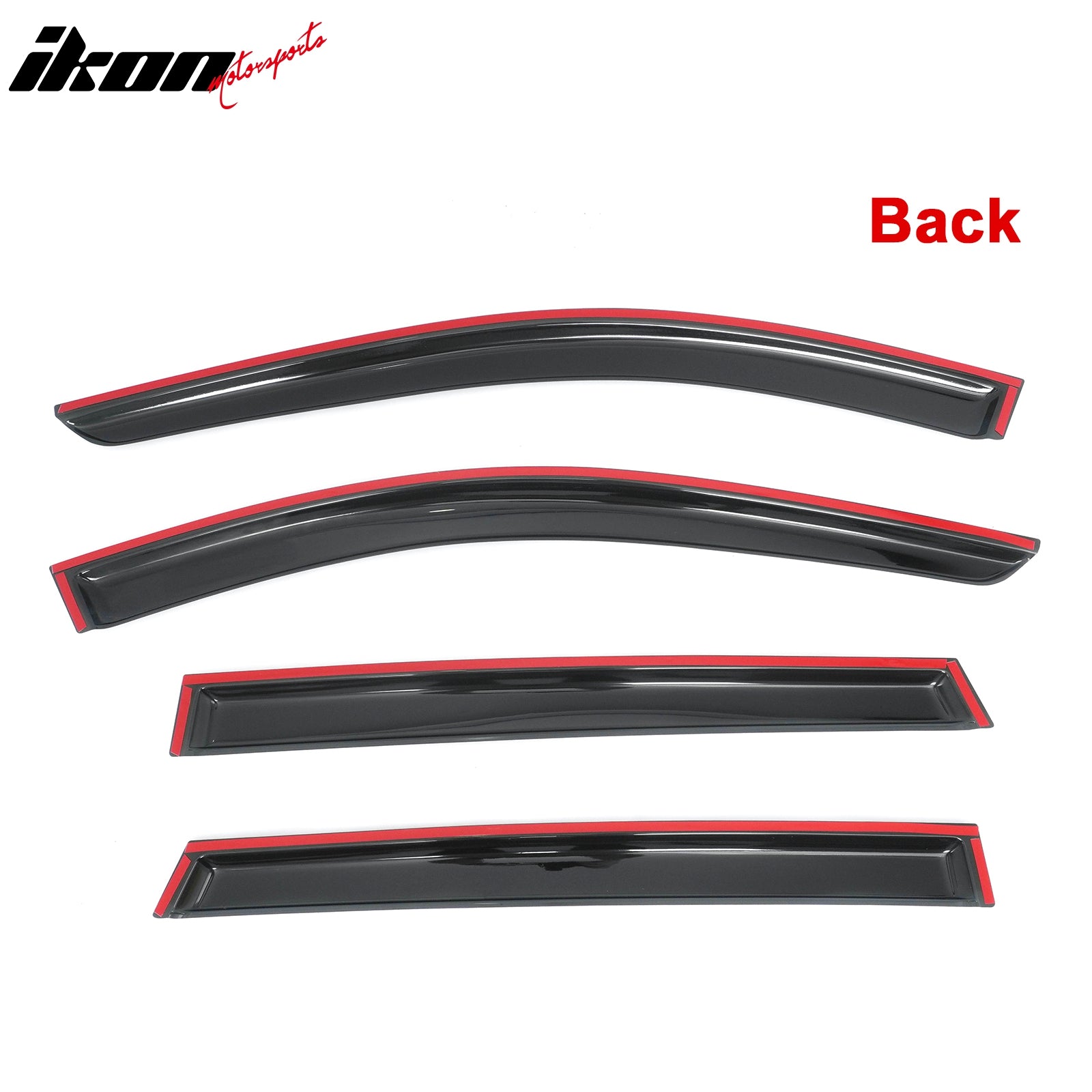 Fits 14-21 Infiniti QX60& 2013 JX35 4PCS Window Visors Smoke Acrylic Rain Shade