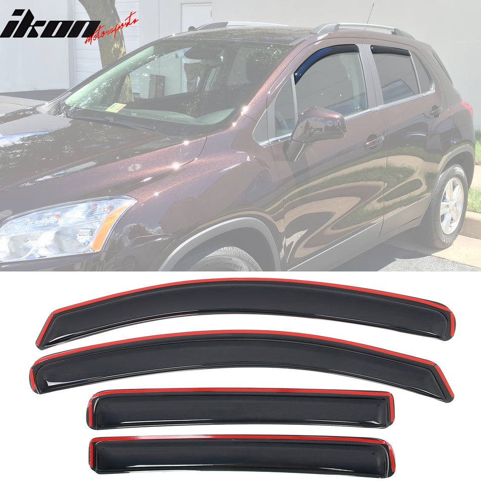 2013-2022 Buick Encore In-Channel Window Visors Rain Deflector 4PCS