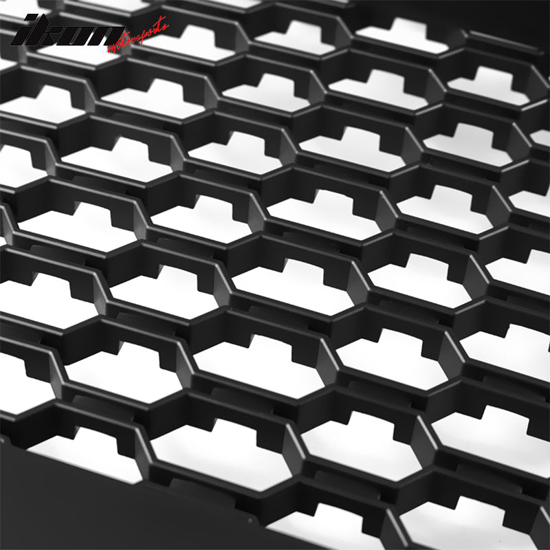 Fits 13-24 Dodge Ram 1500 R Style Front Bumper Hood Honeycomb Grille Grill ABS