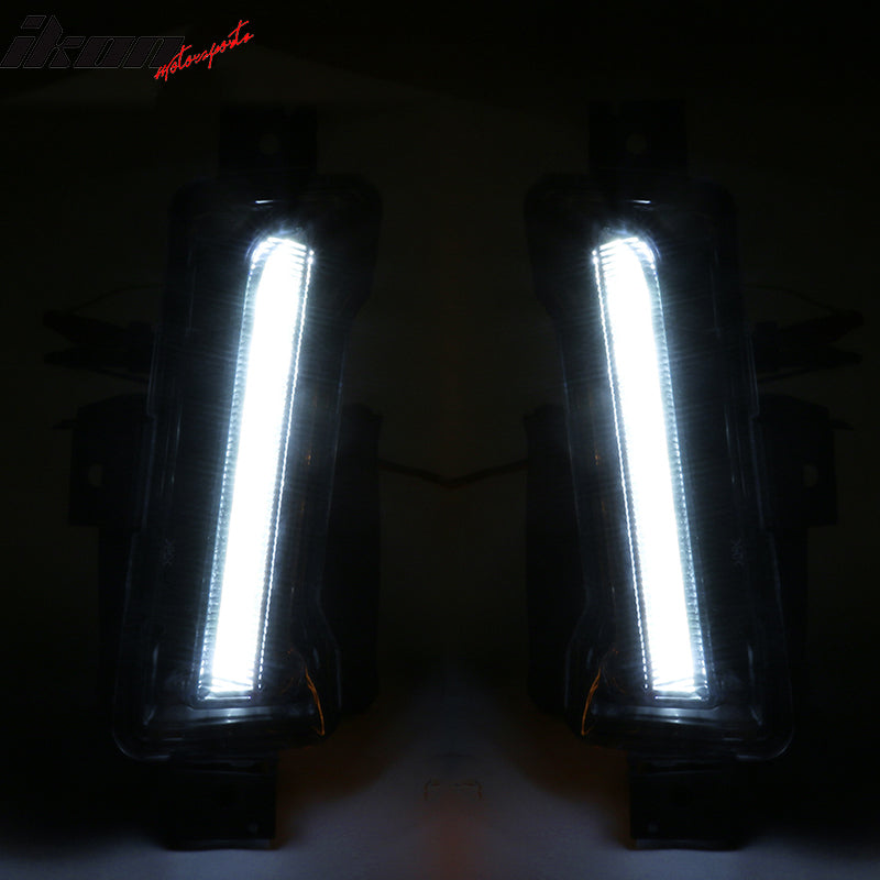 Fits 14-15 Chevy Camaro 1LE Style PP Front Bumper Conversion w/ Clear Fog Lights