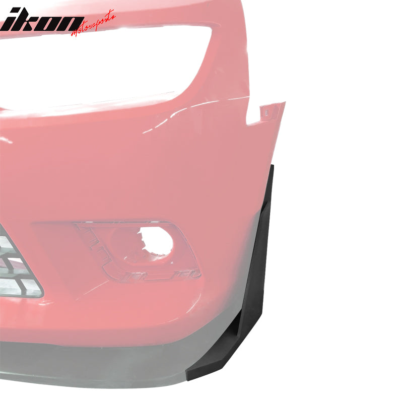 Fits 14-15 Chevrolet Camaro SS Front Bumper Winglets 1LE Style PU Side Spoiler