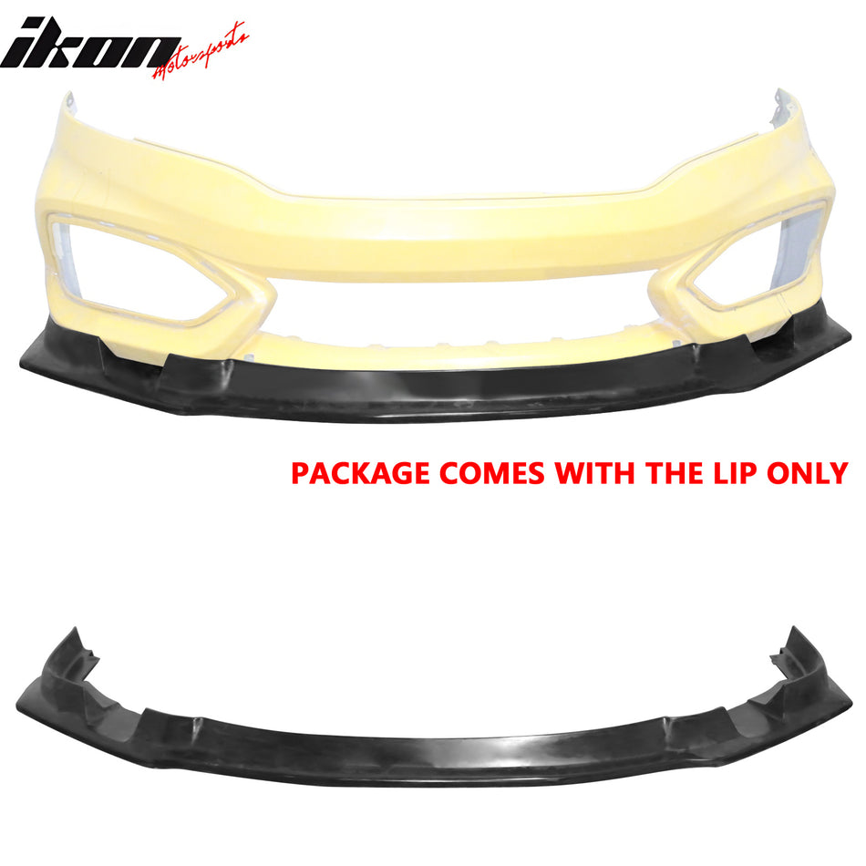 2014-2015 Honda Civic Coupe IKFM Style Front Bumper Lip Spoiler PU