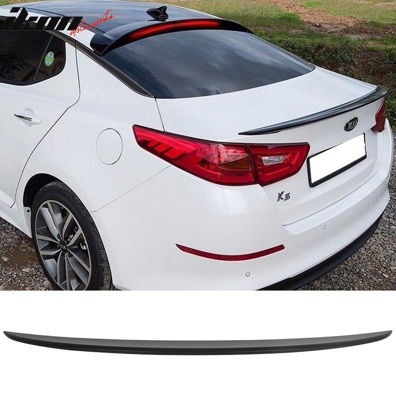 Fits 14-15 Kia Optima V2 Style Rear Trunk Deck Spoiler Wing Lip