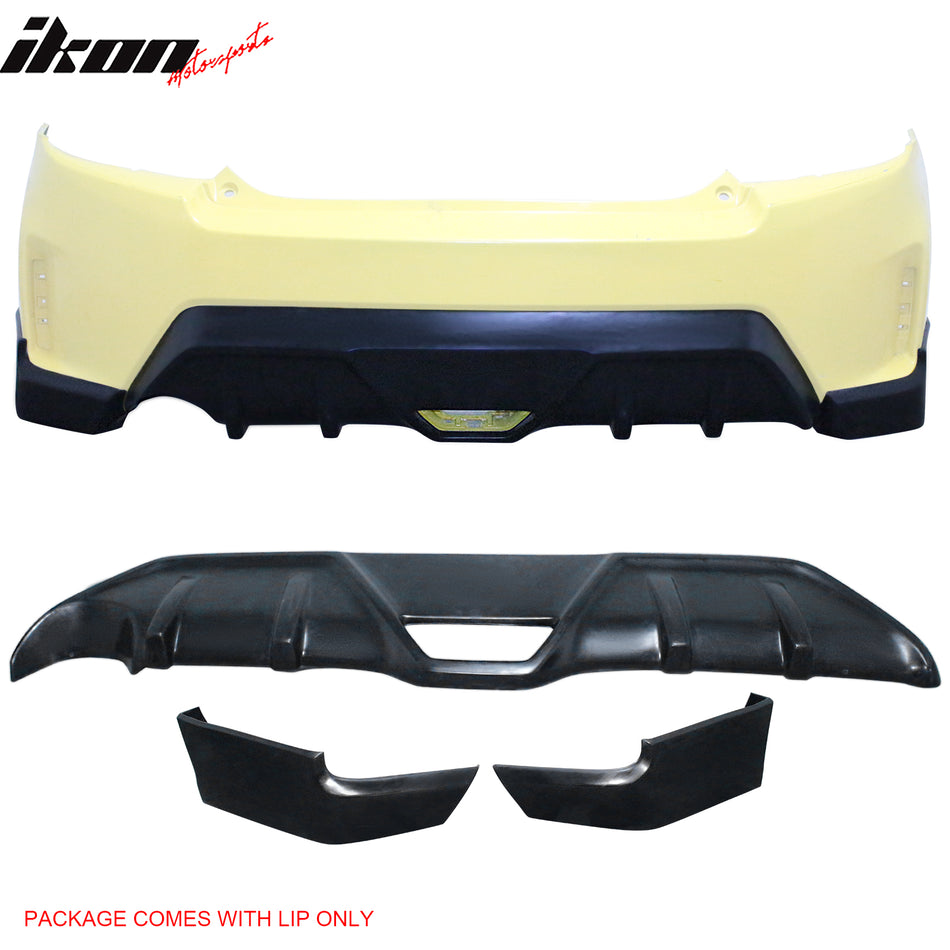 2014-2016 Scion tC Ikon Style Rear Diffuser + Side Aprons Unpainted PU