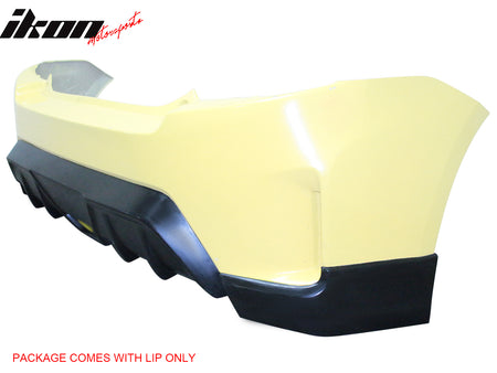 Fits 14-16 Scion tC Ikon Style Rear Bumper Diffuser + Side Aprons Unpainted PU