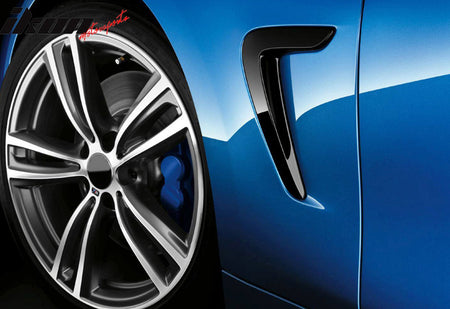 2014 - 2016 BMW 4 - Series F32 F33 F36 Unpainted Side Fender Air Flow VentUnpainted BlackIkon Motorsports
