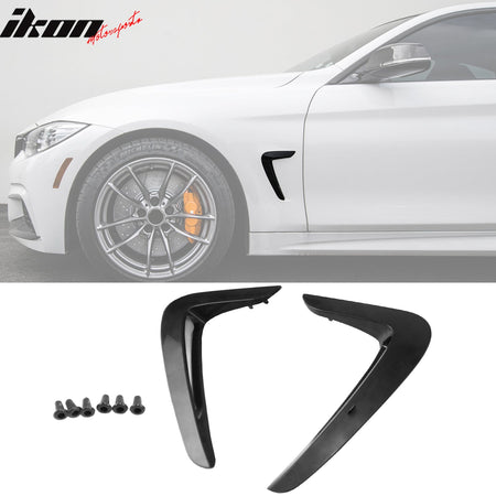 2014 - 2016 BMW 4 - Series F32 F33 F36 Unpainted Side Fender Air Flow VentUnpainted BlackIkon Motorsports
