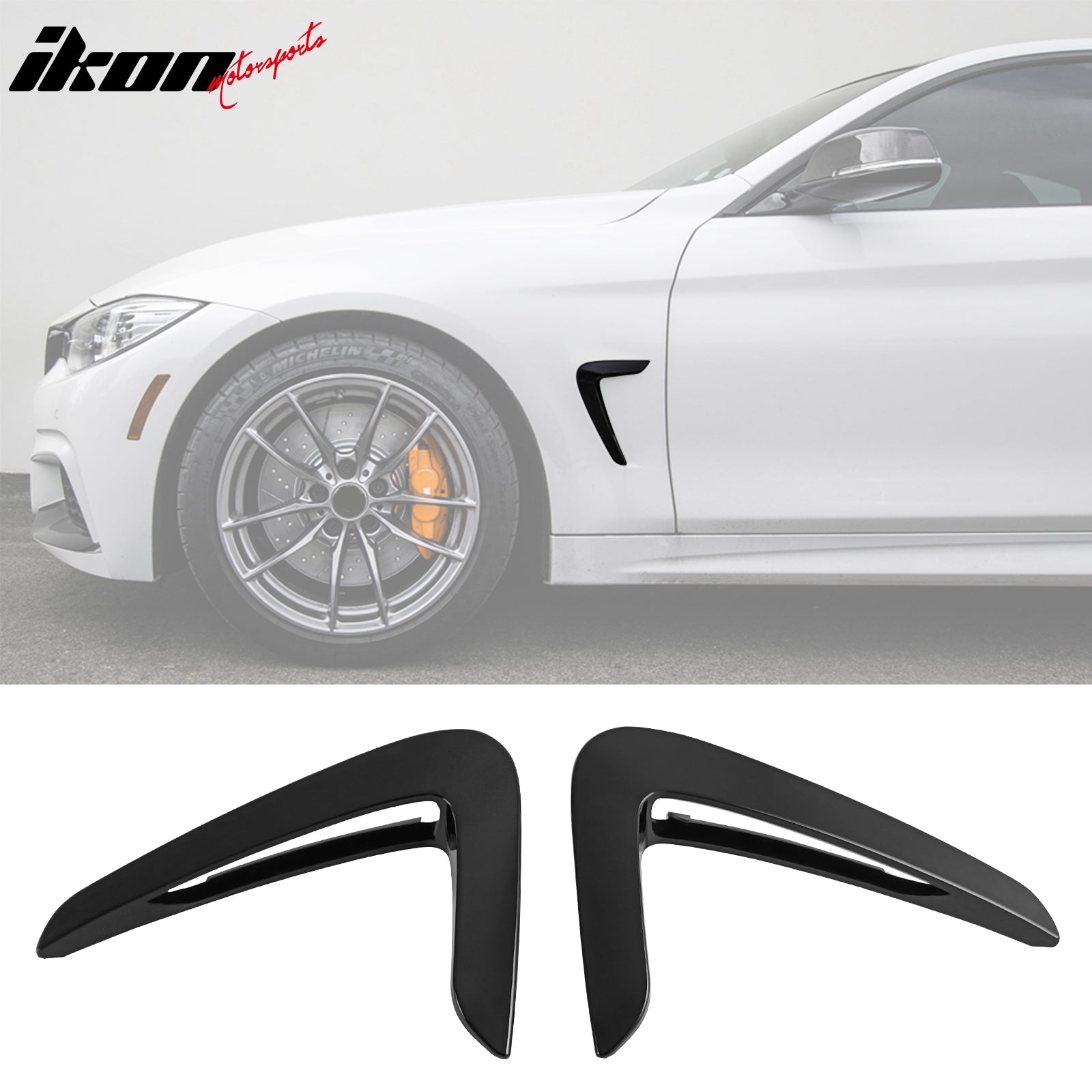 Fits 14-16 BMW 4-Series F32 F33 F36 Side Fender Air Vent Painted