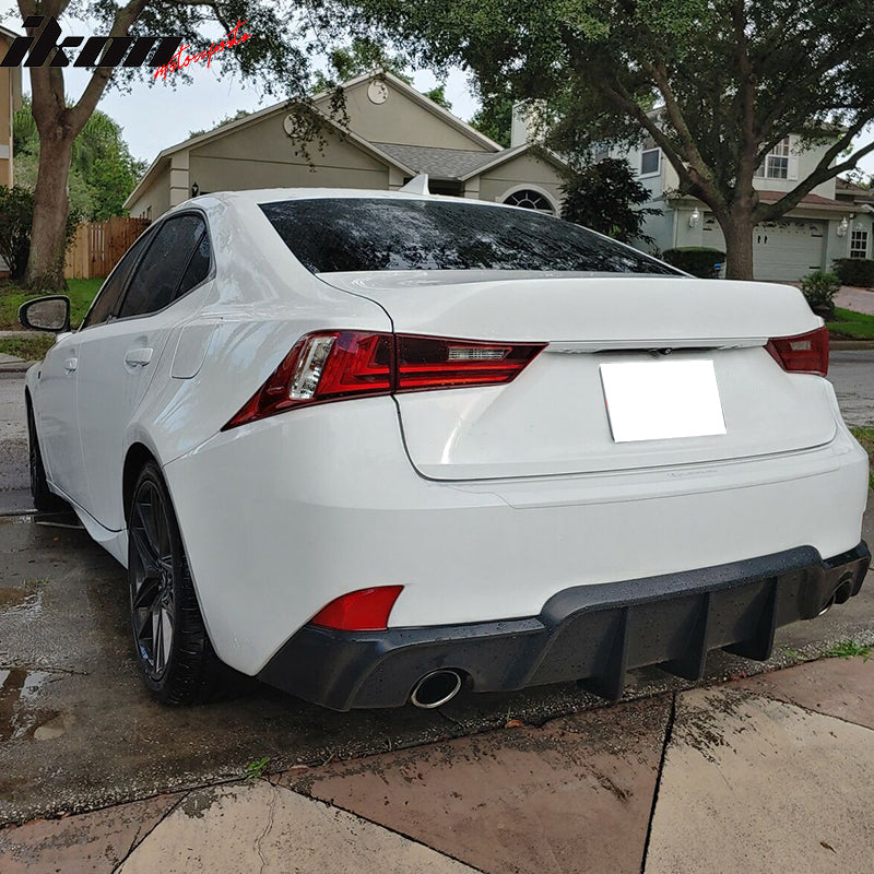 Fits 14-16 Lexus IS250 IS350 IS300 W Style Rear Bumper Lip Shark