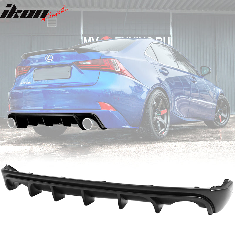 Fits 14-16 Lexus IS250 IS350 IS200t Rear Bumper Lip Diffuser Fits 14-16 Lexus IS250 IS350 IS200t Rear Bumper Lip Diffuser