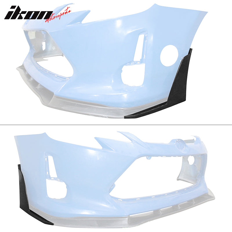 Fits 14-16 Scion tC IKON V3 Style Front Bumper Lip Splitters Winglets PU 2PCS