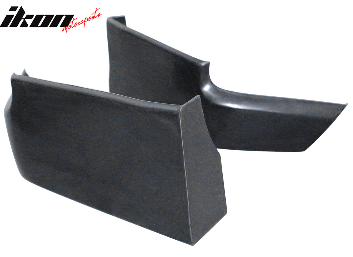 Fits 14-16 Scion tC Ikon Style Rear Bumper Aprons Side Splitter Unpainted PU 2PC