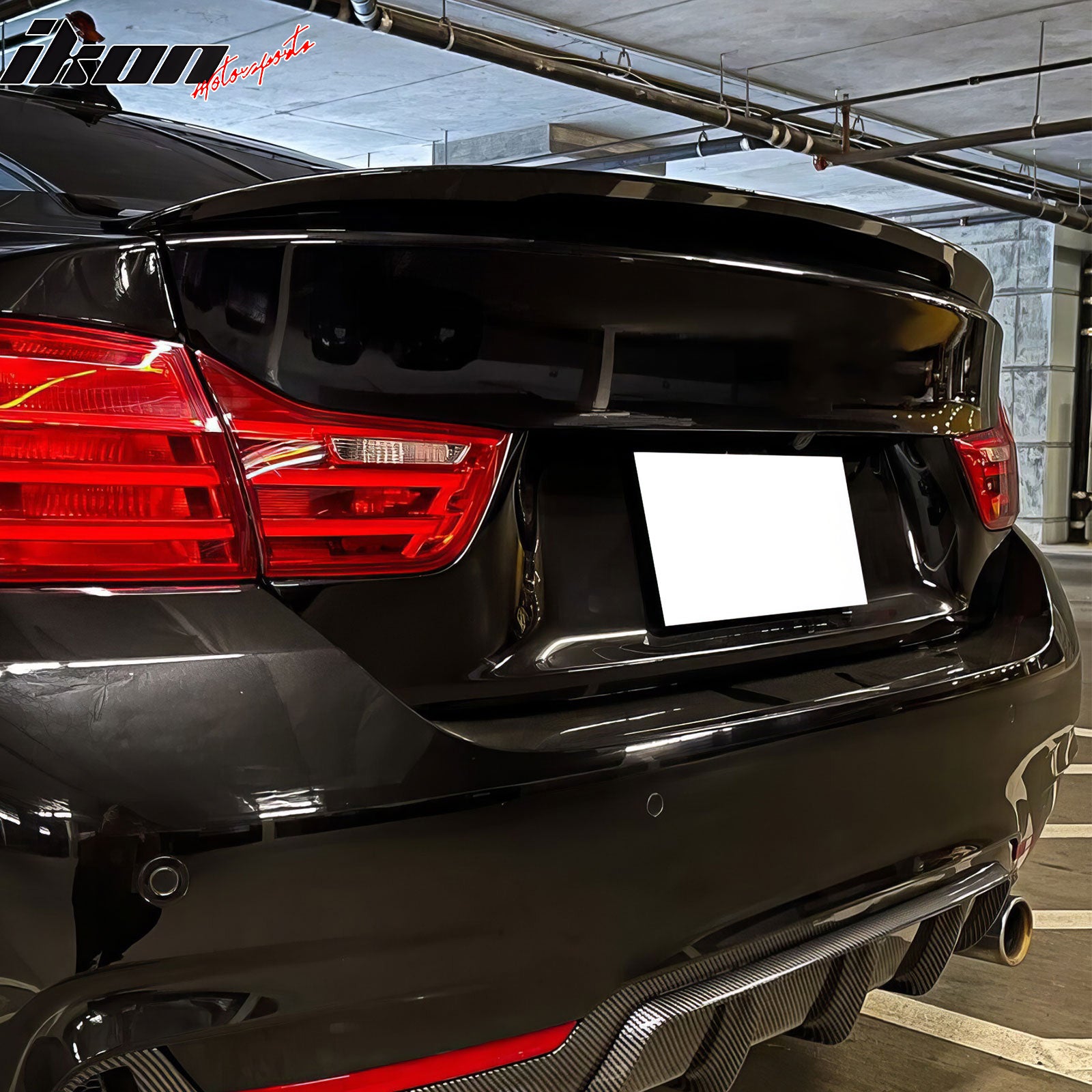 Fits 14-20 BMW F32 4 Series Coupe P Style Trunk Spoiler ABS Carbon