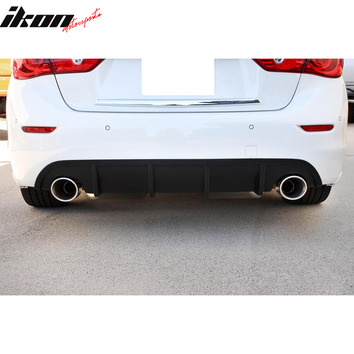 Fits 14-17 INFINITI Q50 Sport ST Rear Bumper Lip Splitter Protector PU