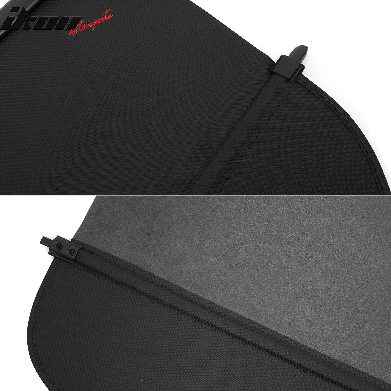 Fits 08-13 INFINITI EX35 EX37 & 14-17 QX50 Rear Cargo Cover Carbon Fiber Texture