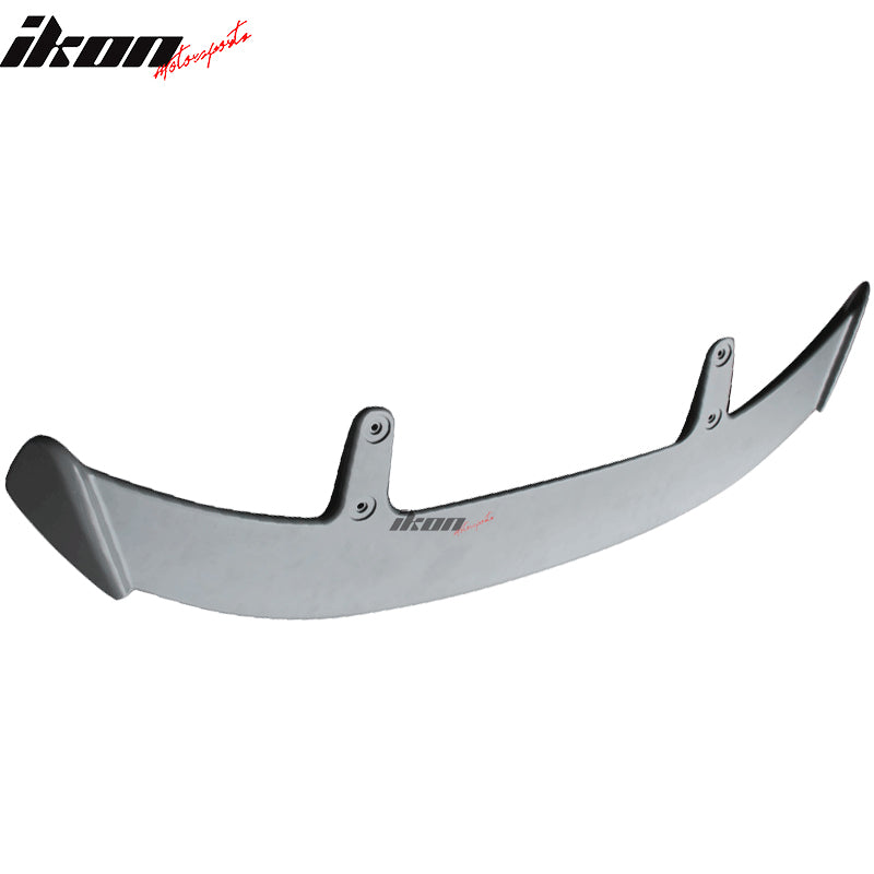 Roof Spoiler Compatible With 2014-2018 Mazda 3 Hatchback Only, AE Style Unpainted Black ABS Plastic Added On Spoiler Wing Deck Lid By IKON MOTORSPORTS, 2015 2016