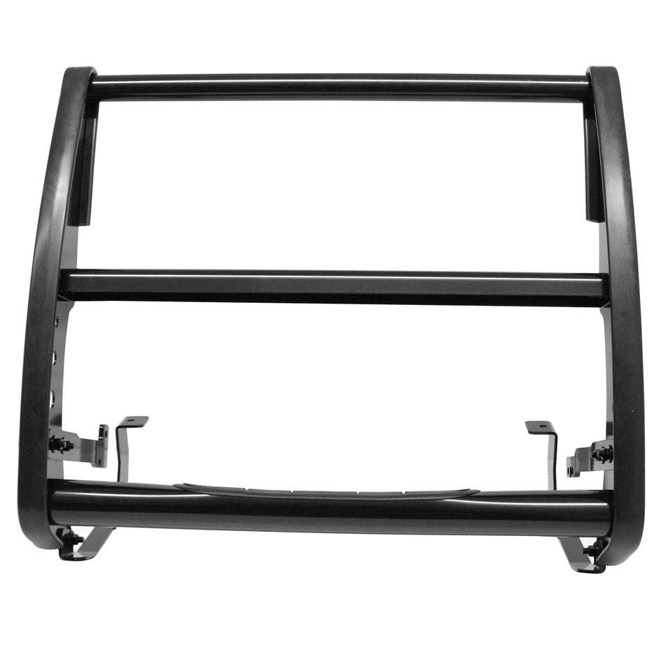 2014-2018 Chevrolet Chevy Silverado 1500 & GMC Sierra 1500 Bull Bar Push Bumper Grille Grill Brush Guard Exterior Auto Parts Heavy-Duty Black Steel