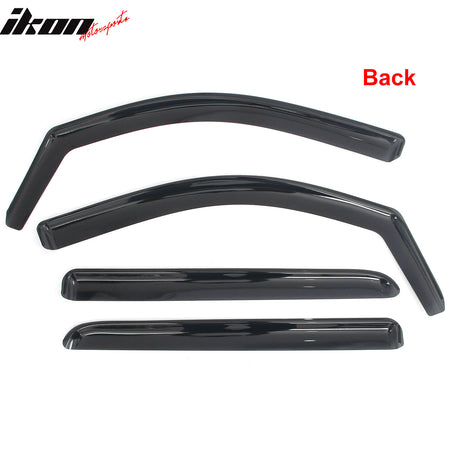 Fits 14-18 Chevrolet Silverado & GMC Sierra 1500 Crew In-Channel Window Visors