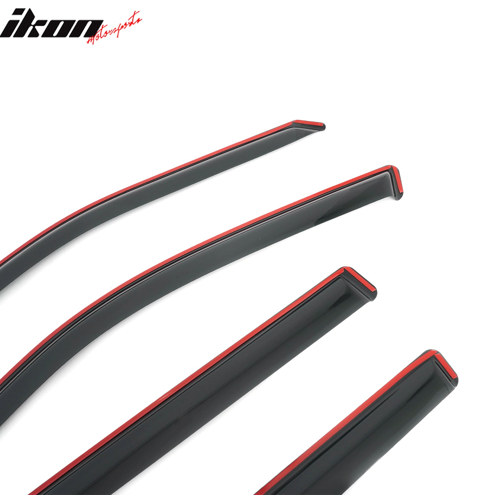 Fits 14-18 BMW F15 X5 F85 X5M In-Channel Window Visor Sun Rain Deflector Acrylic