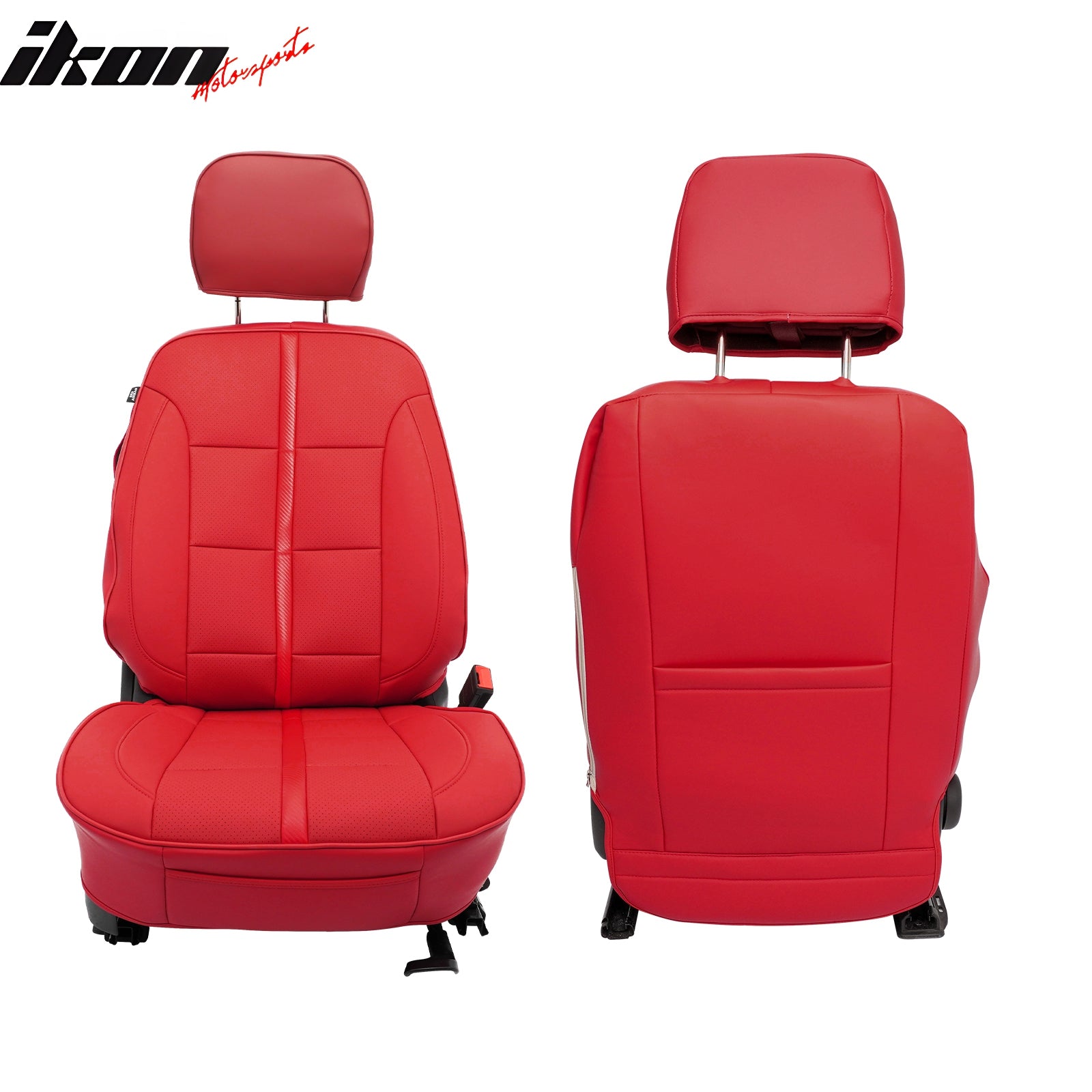 Fits 14-18 Chevy Silverado GMC Sierra 1500 Seat Covers Protector Full Set Red