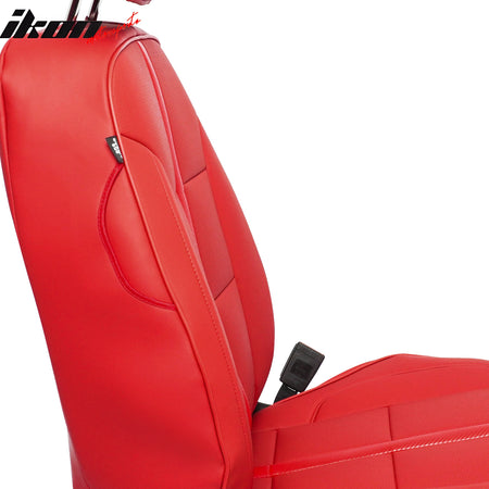 Fits 14-18 Chevy Silverado GMC Sierra 1500 Seat Covers Protector Full Set Red