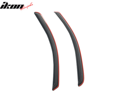 Fits 14-19 Silverado Sierra 1500 2500 HD Standard Cab Window Visors In-Channel