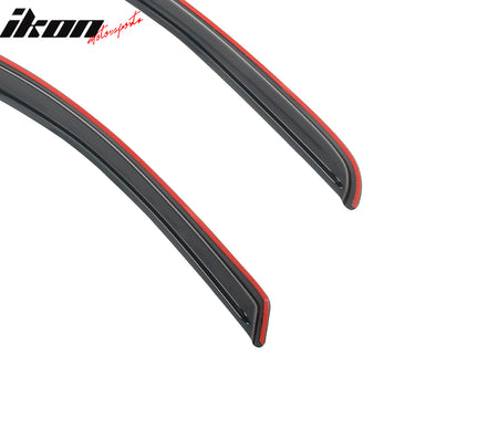 Fits 14-19 Silverado Sierra 1500 2500 HD Standard Cab Window Visors In-Channel