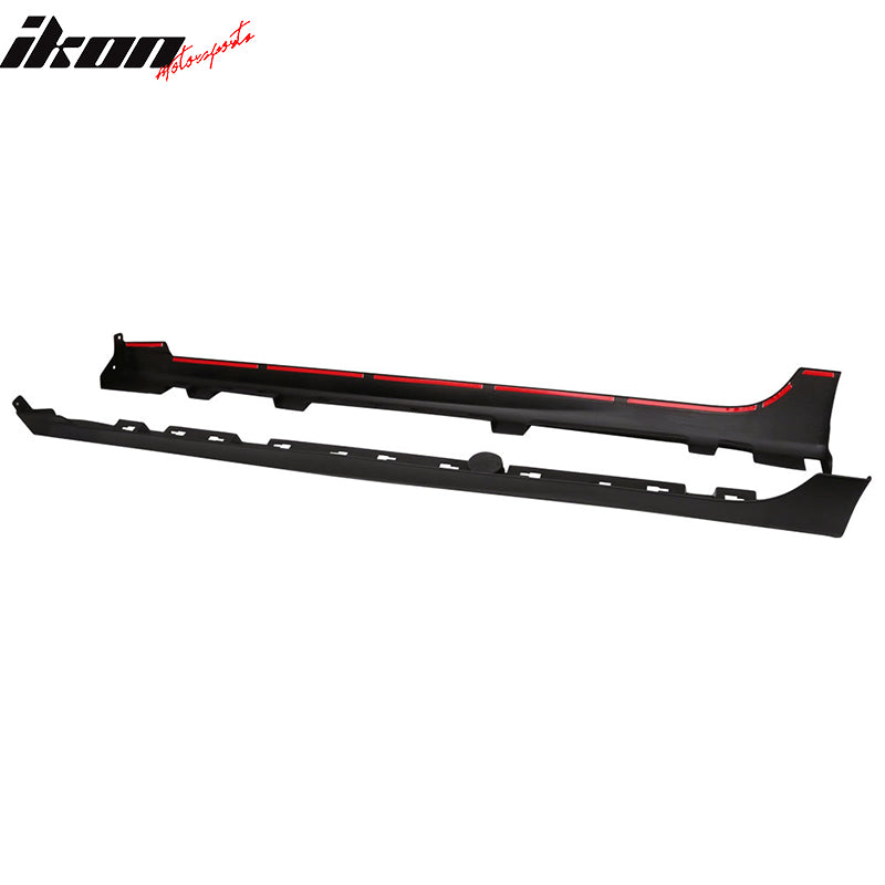Fits 14-18 Mazda 3 Sedan Hatchback MP Style Side Skirt Extension